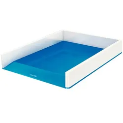 LEITZ Briefablage WOW Duo Colour DIN A4 perlweiß/blau