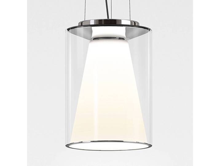 Serien Lighting Designer Hängeleuchte Drum S, dimmbar, klar / transparent, für Wohn- / Esszimmer, Glas, Modern