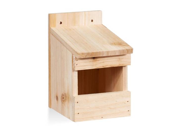 Relaxdays Halbhöhle Nistkasten aus Holz