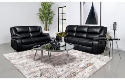Coaster Camila Upholstered Reclining Sofa Set