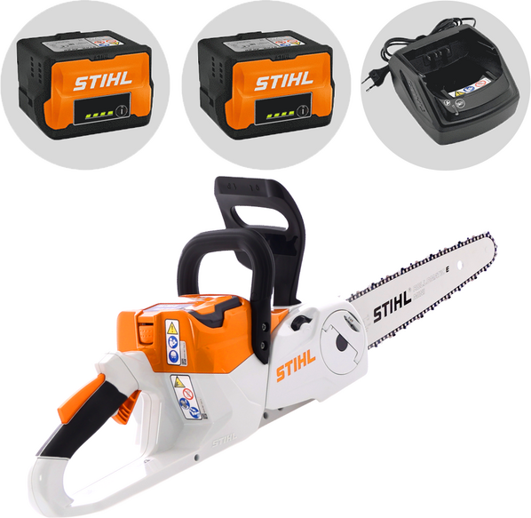 STIHL MSA 60 C-B Set - Elettrosega da taglio - 2 batterie AK 20 - 36V 4Ah - Barra carving da 30 cm