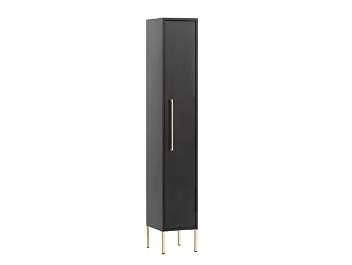 Schildmeyer Highboard Gloria, houtmateriaal, 1 deur, zwart/goud
