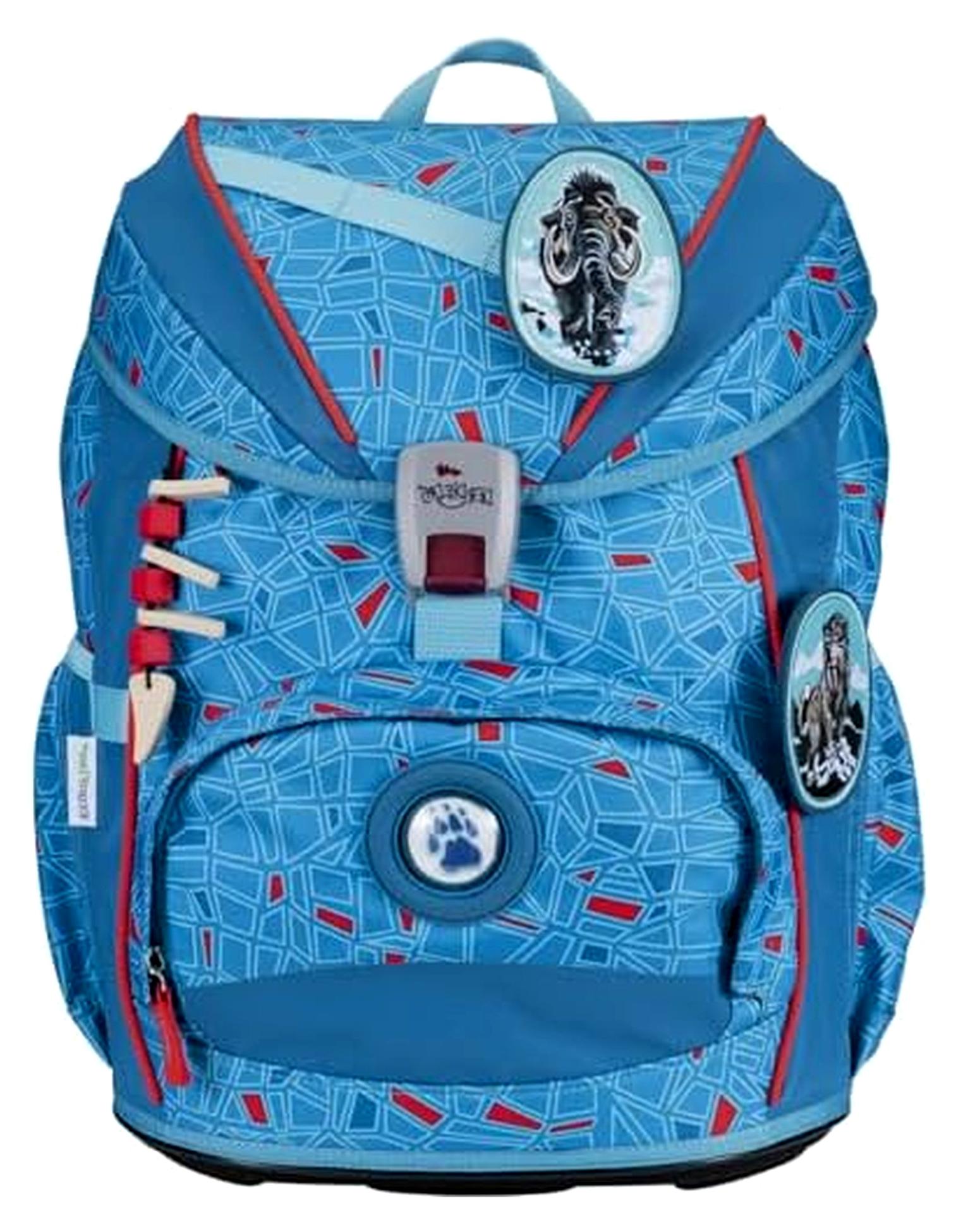 Schulranzen ErgoFlex Light Superflash Set 6-teilig Blue Ice blau