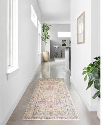 Alexander Home Leanne Aztec Distressed Printed Area Rug