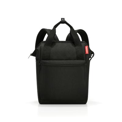 Rucksack REISENTHEL "Rucksacktasche allrounder R", schwarz, B:31cm H:39cm T:17cm, Polyester, Rucksäcke, Rucksack, Rucksack und Tasche in einem, Reißverschlusstaschen, Steckfächer