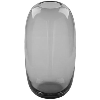 Dekovase FINK "BRASIL", grau, H:30cm Ø:16,5cm, Glas, Vasen, aus Glas