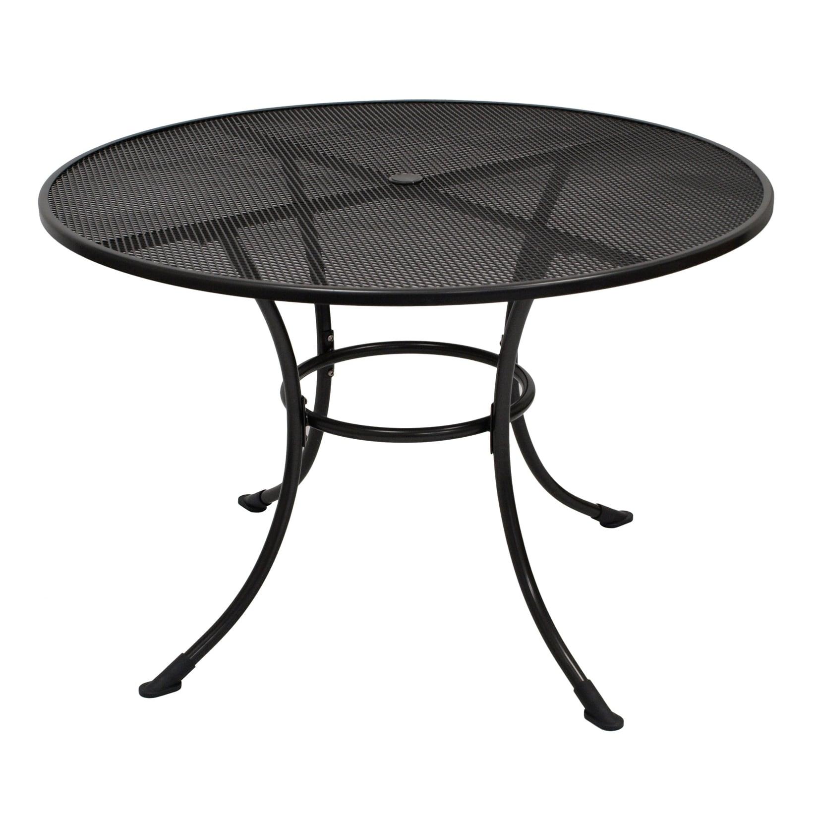 Tisch RIVO 110cm rund, Streckmetall eisengrau