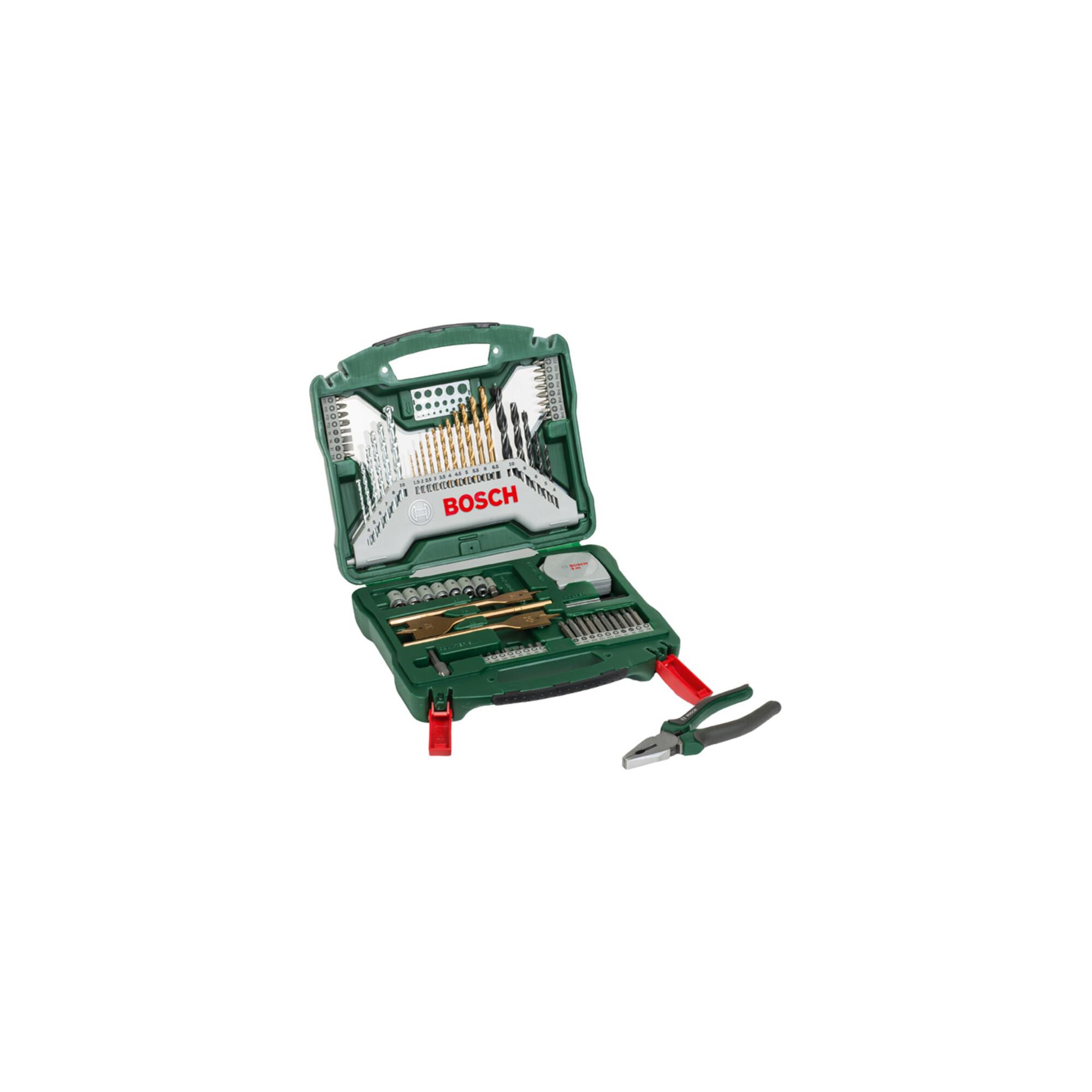 BOSCH 70-teiliges X-Line Zubehörkoffer Zangen-Set (2607017197)
