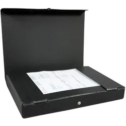 ELBA Heftbox 4,5 cm - schwarz marmoriert