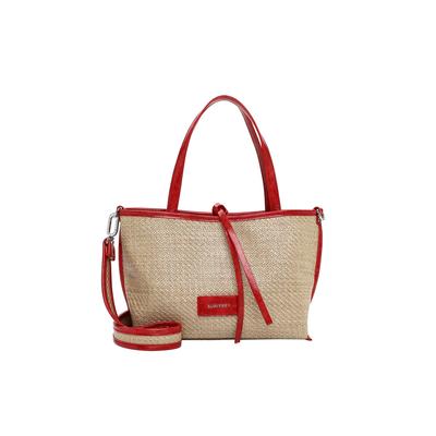 Shopper SURI FREY "Shopper SFY Fany", Damen, Gr. B/H/T: 34cm x 22cm x 11cm 0, rot (rot 600), Baumwolle, Taschen Shopper