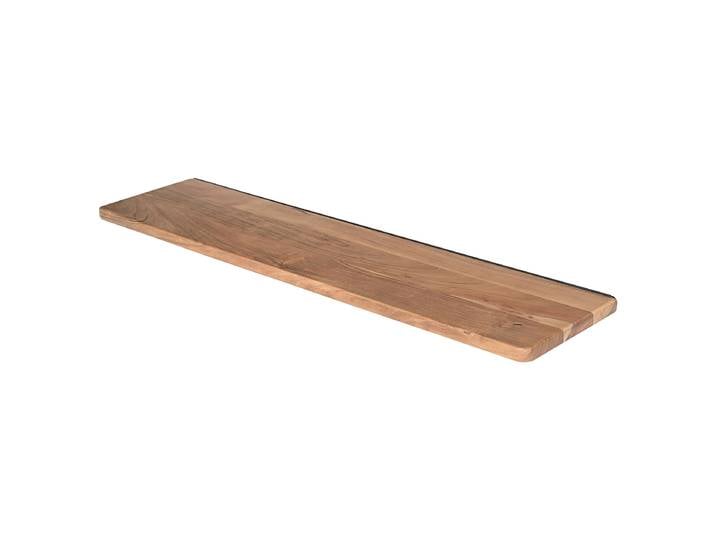 Tablette murale massive Acacia massif, verni Marron 110cm