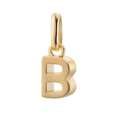 Kettenanhänger FIRETTI "Schmuck Geschenk Gold 333 Halsschmuck Anhänger Buchstabe Alphabet", gold (gelbgoldfarben), Schmuckanhänger, Damen, B, Gelbgold 333, 0,83 g, Kettenanhänger
