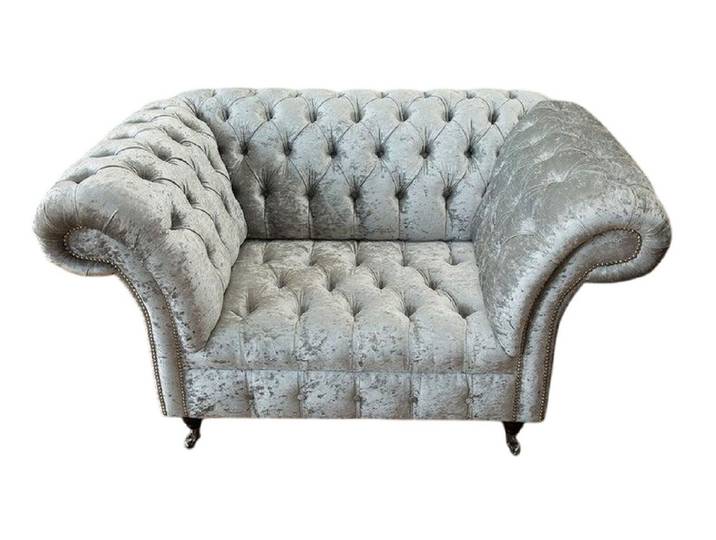 Xlmoebel Chesterfield-Sessel Stoffsofa mit Ohren für gemütliche Fernsehabende in klassischem Design (Sessel (1 Sitzer), Hergestellt in Europa