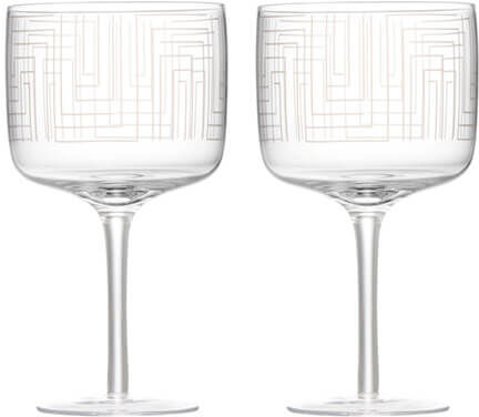 Anton Studios Anton Studio Designs Maze Set Of 2 Gin Glasses