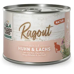 Wildes Land 180g Ragout Ente&Pute+Süßkartoffel Huhn & Lachs mit Kartoffel 12x 180g