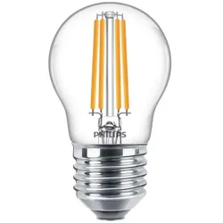 Philips LED E27 Tropfen Lampe 6,5W wie 60W warmweiß 2700K klar augenschonend