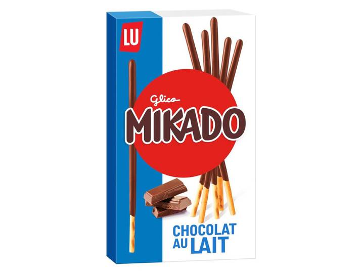Mikado Bâtonnets de biscuits nappés au chocolat au lait format de poche 39g