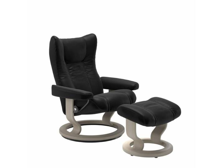 Stressless Wing Sessel Classic wahlweise mit Hocker - Leder Bati