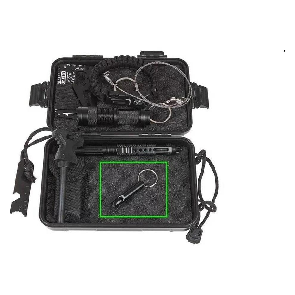 Guard Überlebenspfeife WHISTLE Aluminium Schwarz (YC-010-BL) (Erste Hilfe Set Zubehör) (YC-010-BL)