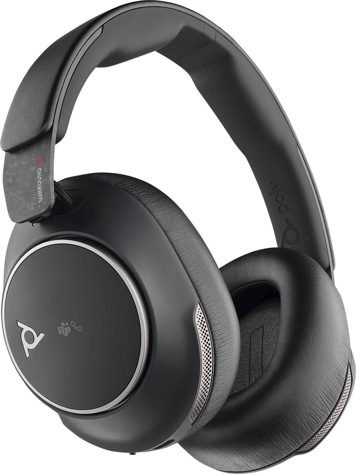 Poly Voyager Surround 80 UC Microsoft Teams Certified USB-C Headset met USB-C/A Adapter