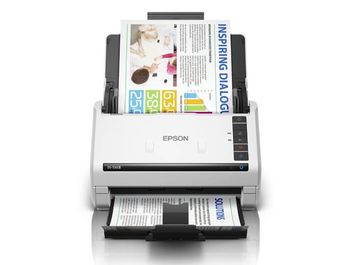 Epson WorkForce DS-530III, 215,9 x 6096 mm, 600 x 600 DPI, 30 bit, 24 bit, 8 bit, 40 ppm B11B286401
