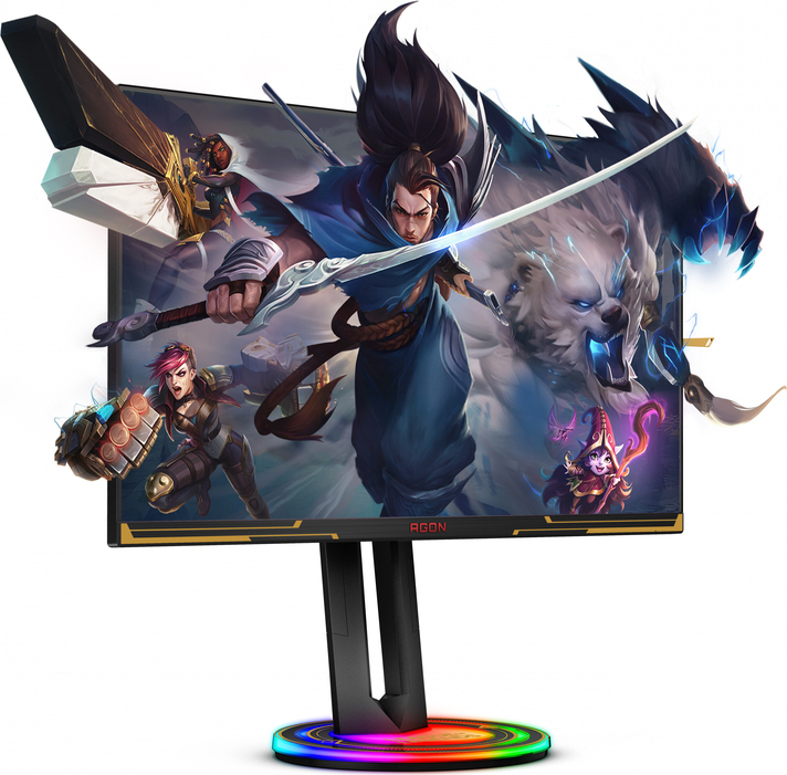 AOC AG274QXM, 68,6 cm (27"), 2560 x 1440 Pixel, Quad HD, LED, 1 ms, Schwarz, Rot