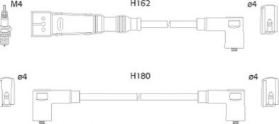 Astemo Zündleitungssatz Hüco 134711