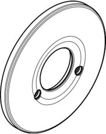 Hansgrohe Rosette Brausenmischer Unterputz Export chrom (96555000)