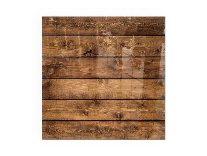 KAMINBODENPLATTE 60x60 cm - Holzbrett mit Maserung