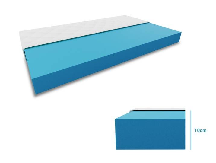 Schaummatratze Economy 90 x 200 cm Matratzenschutz: OHNE Matratzenschutz