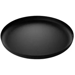 Alessi Platte Texture Ø 35 cm Stahl Schwarz