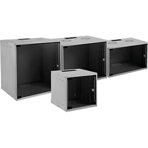 EFB-Elektronik 19" 06HE Wandgehäuse Basic, FLAT-Pack, Tiefe 450mm, RAL7035 WGB-1906GR.45