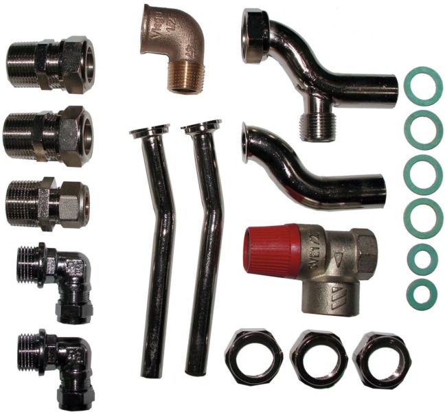 Wolf Übergangszubehör 8600418 für Unter-/Aufputzinstallation, für Junkers ZWR 18-24, 2,3,4