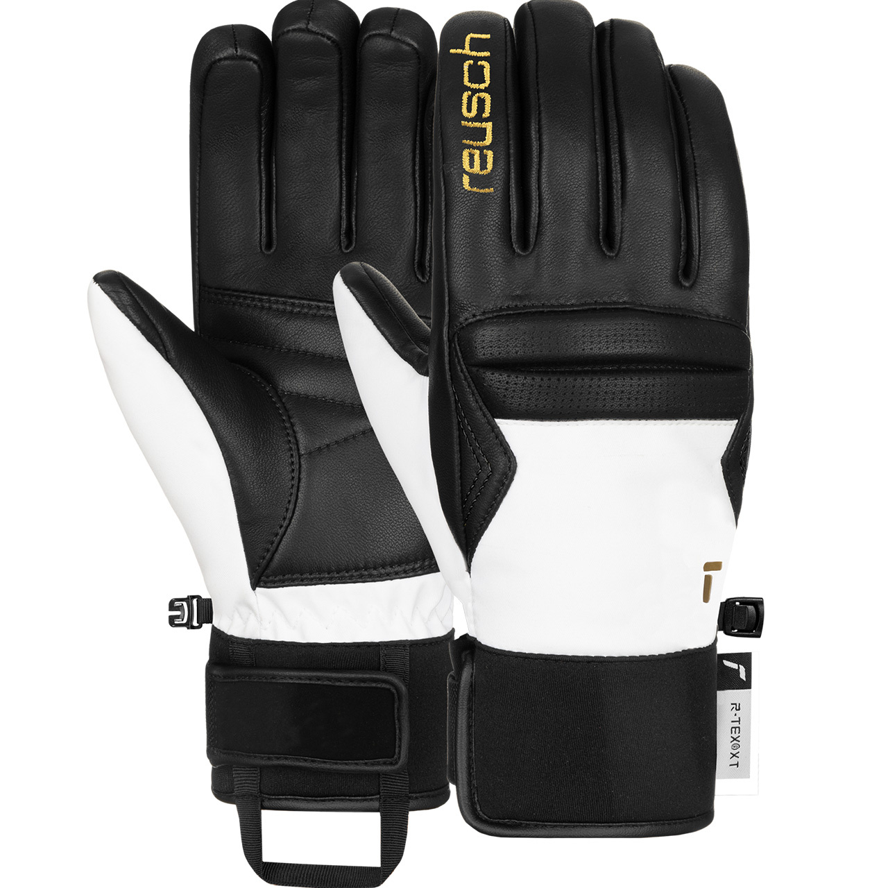 Reusch Damen Handschuh MEGAN black/white/gold - 6,5