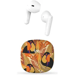T'nB Kabellose Kopfhörer mit Ladebox TOUCAN Gelb Orange (ANC, 5 h, Kabellos), Kopfhörer, Orange, Gelb