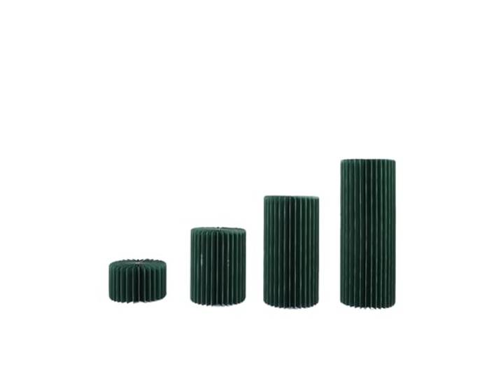 Zymjzbetic Papierfaltzylinder Zylinderständer, Papiersäulen, Sockel, Tortenständer, faltbare Pappsäulen, Zylindertisch, Partys, Geburtstage, Hochzeiten(Green 20 40 60 80)
