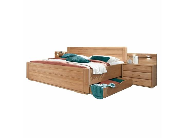 Trendstore LS 658016 Bett mit Nachttischen Modern, Natur