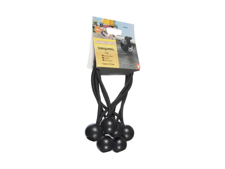 Videx Spanngummis Schwarz 16.5 cm 6 Stück