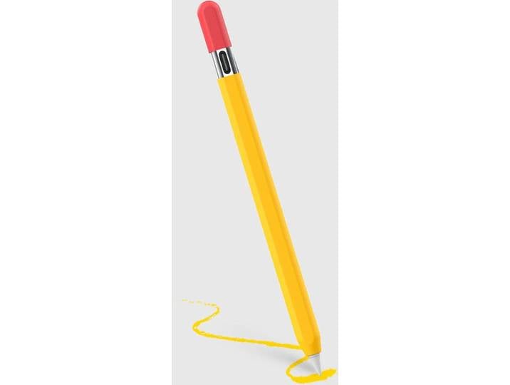 Doodroo Skin Apple Pencil USB-C - Siliconen Antislip Grip - Geel