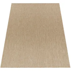 KADIMA DESIGN Teppich Kurzflor Unifarben Wohnzimmer schmutzabweisend Beige Quadrat 200S | 100% Polypropylen, Rücken aus Polypropylen | pflegeleicht