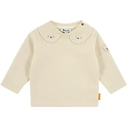 Steiff Sweatshirt mit Bubikragen Struktur, natur, 86