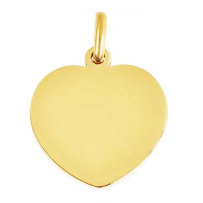 Kettenanhänger ADELIA´S "trendiger Herz Anhänger aus Edelstahl", gold, Schmuckanhänger, Damen, Edelstahl, Kettenanhänger