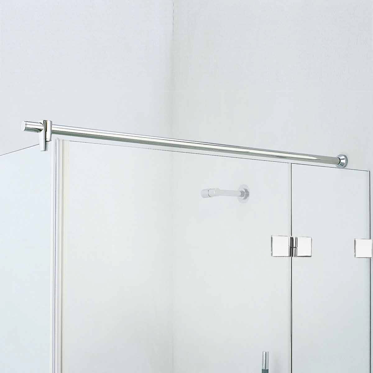 Sprinz Haltestange rund, Glas - Wand, Länge 180 cm