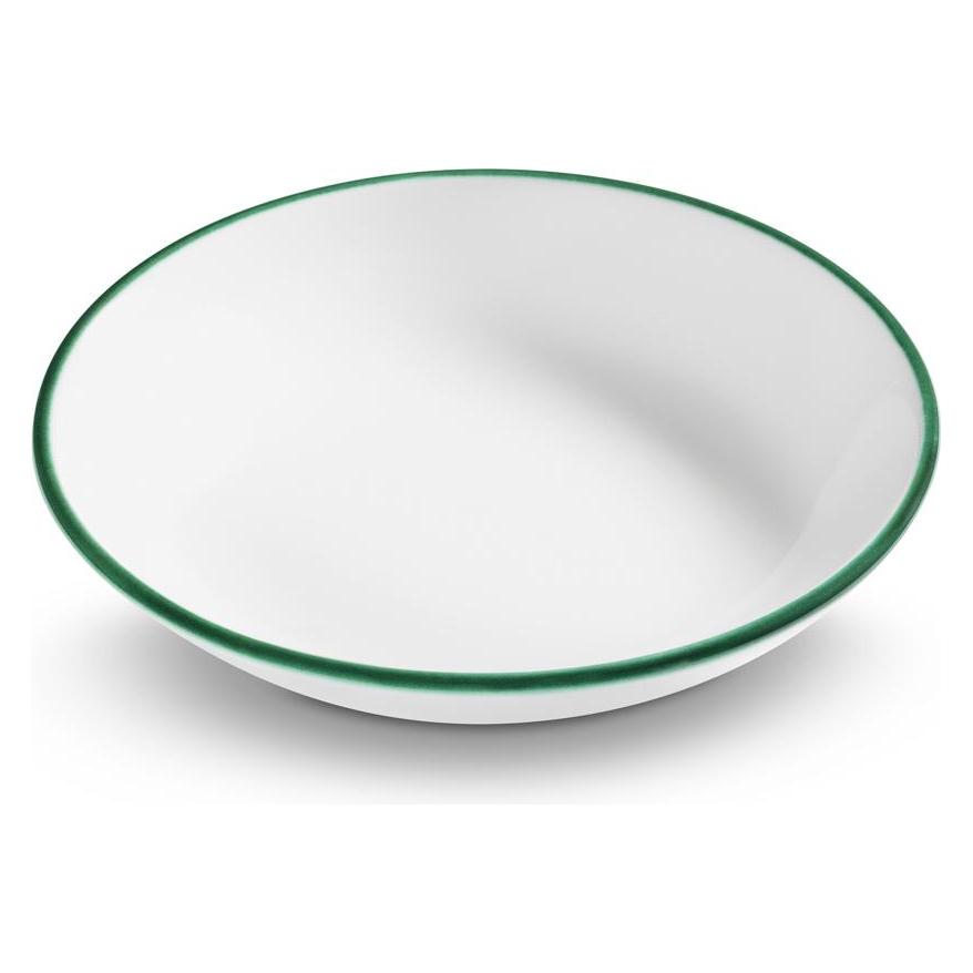 Gmundner Keramik Grüner Rand Suppenteller Cup (Ø 20cm) (20 cm) (32747225)