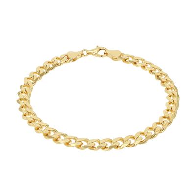 Panzerarmband AMOR, gold (gelbgoldfarben), Armbänder, Damen, 21cm, Silber 925 (Sterlingsilber), Panzerarmband