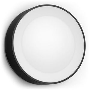 Philips-Hue Wandleuchte Daylo, aus Aluminium, für außen (IP44), 230 V, App-fähig, schwarz, RGB, mit LED