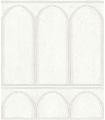 York Wallcoverings Arches White & Pearl Wallpaper