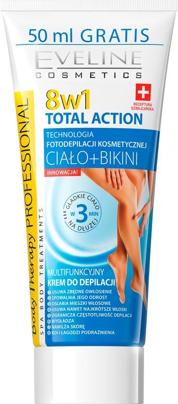 Eveline Cosmetics Total Action crème dépilatoire jambes 8 en 1 200 ml