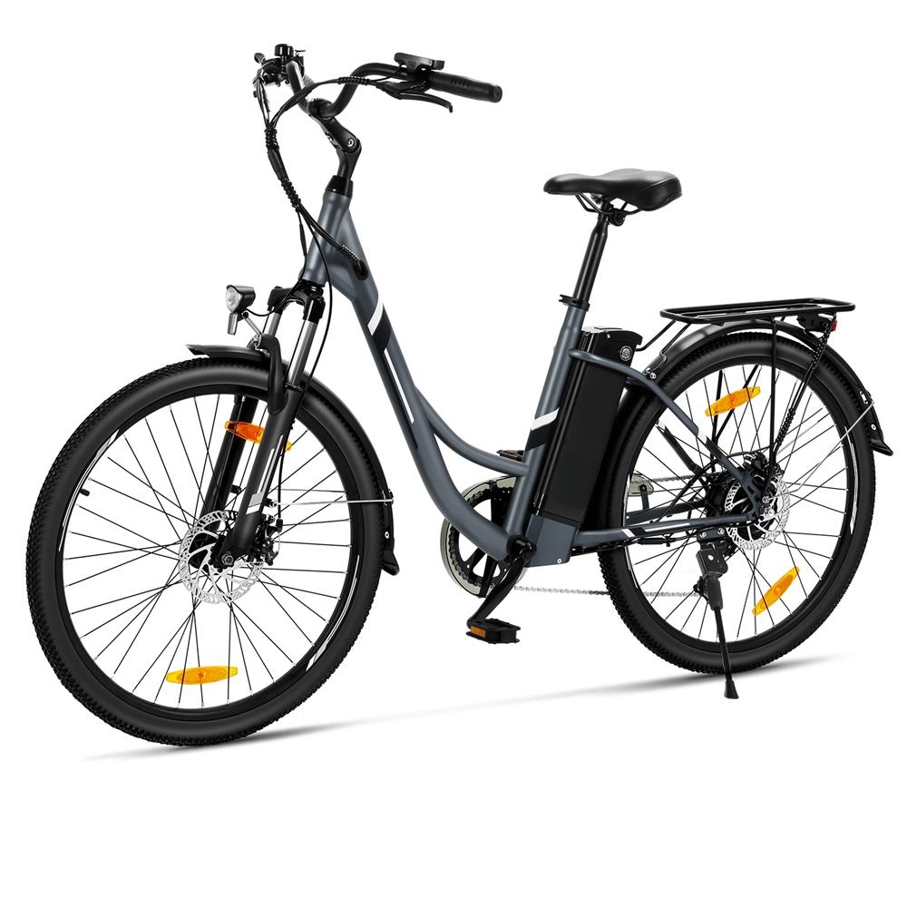 Touroll B1 E-Bike 250W, 90 km Reichweite, Shimano 7-Gang, 100 mm Federgabel, 25 km/h, Tiefeinsteiger