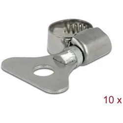 DELOCK Schlauchschelle, Flügelmutter 8-12mm 10 Stk. Metall